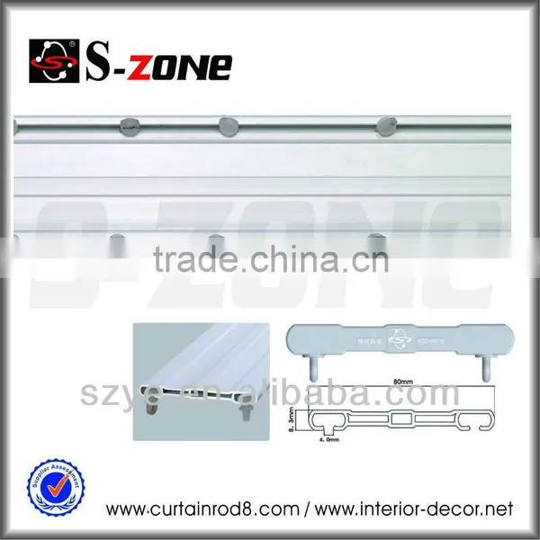 SDC02 Western Model Double Curtain Track Plastic Ceiling Fix Track