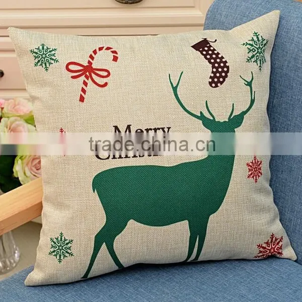 Merry Christmas Gifts to Every Home Cotton Linen Throw Pillow Case Cushion Cover Home Sofa Decorative 18 X 18 Inch photo-6