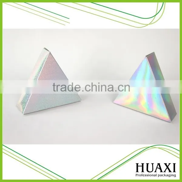 Small Silvery Christmas Paper Gift Box With Ribbon photo-5