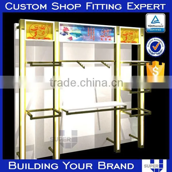 Steel Shelving Photo Exhibition Stands Display With Shop Fitting Hooks photo-2