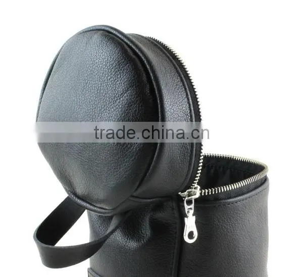 Custom High Quality Leather Travel Toiletry Pouch photo-5