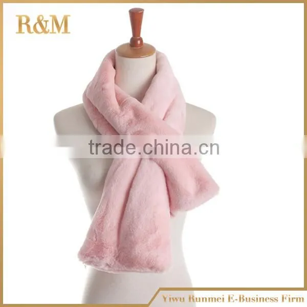 High-end Lady Elastic Fake Fur Scarf photo-2