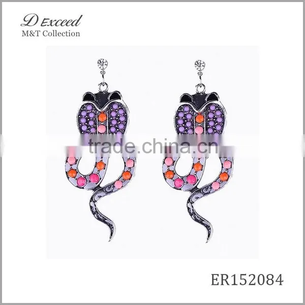 New Designs Ladies/Women's Vintage Jewellery Earrings Bohemian Style Cobra Gold/Silver Plating Drop Earrings photo-2