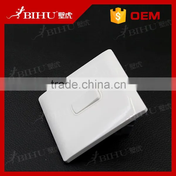 BIHU High Quality White Plastic 1 Gang Push Button Control Panel Switch photo-3