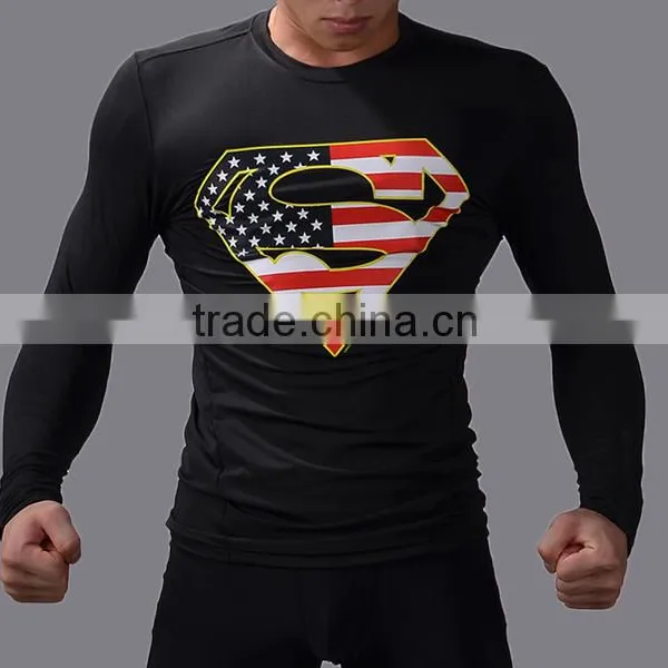 Professional Factory Cheap Price High Quality Export Skin Tight 3d Gym Shirt photo-5