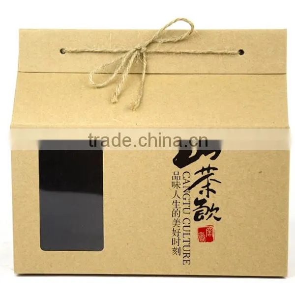 Custom PVC Window Kraft Paper Box photo-2