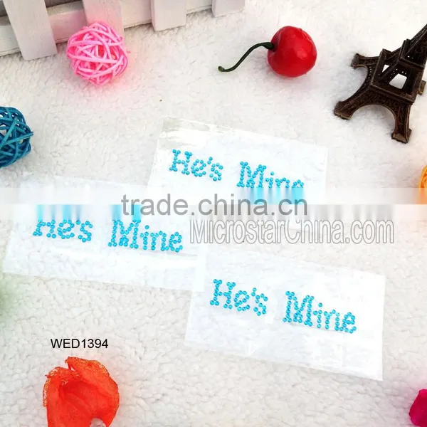 Acrylic Rhinestone Wedding Shoe Stickers I DO Sticker for Shoe,I DO Shoe Sticker,high Quality Rhinestone Wedding Stickers photo-5