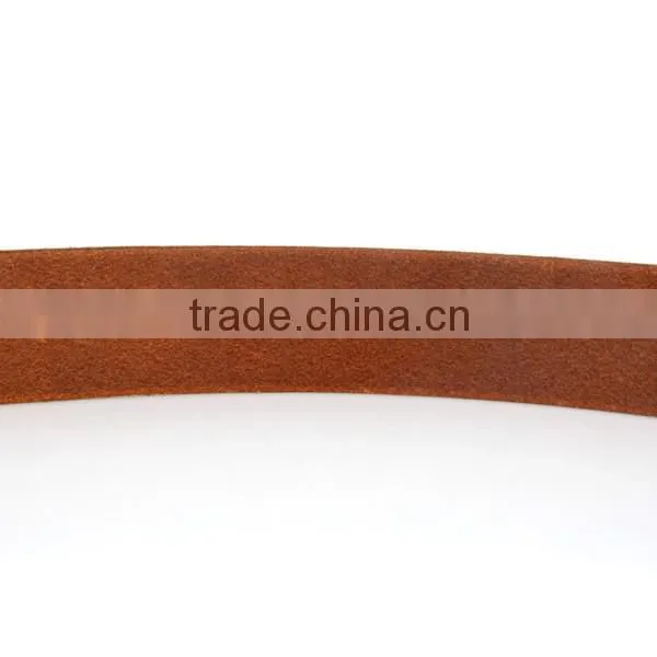 Gun Color Pin Belt Buckle Tan Cowhide Custom Belt Buckle Leather Belt photo-6