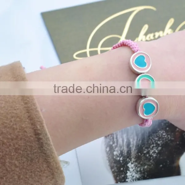 Simple Children Cheap Bracelet Jewelry Colorful Bracelet Nnisex Trendy Alloy Heart Bracelet/ photo-5
