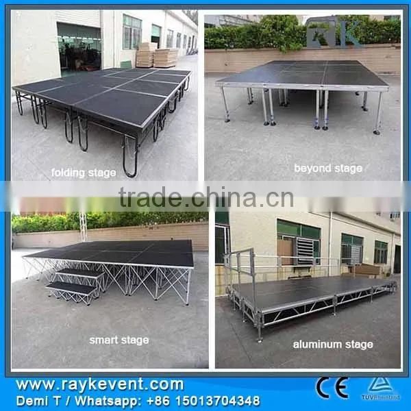 Flight Case Package Mobile Folding Stage Trailer Mobile Stage for Sale