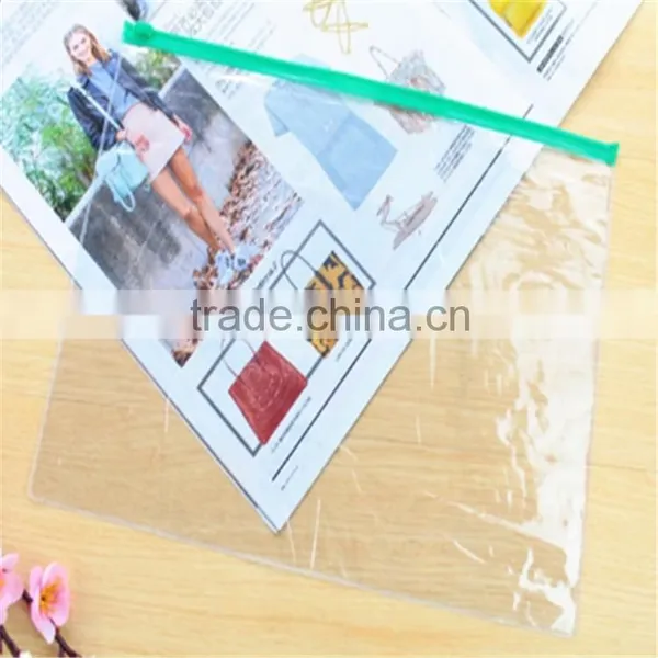 2015 New Products Famous PVC Zipper Document Bag Wholesale In photo-5