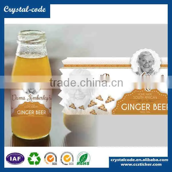 High Gloss Strong Glue Printed Waterproof Beer Label photo-5