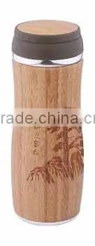 Vacuum Cup With 100%natural Bamboo