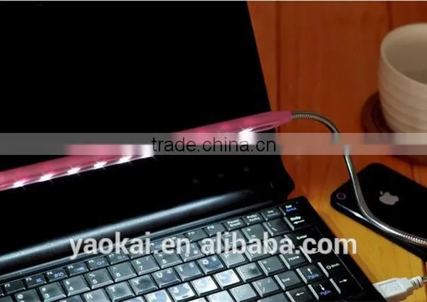 Flexible Neck Clip on 10 LED Mini Light USB photo-2