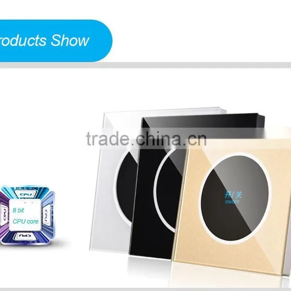 Single Smart Touch Screen Wall Plate Light Switch 1000w photo-2