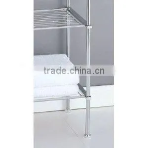 Icegreen Stylish Chrome Plated 4-Tier Bathroom Shelf Rack photo-2