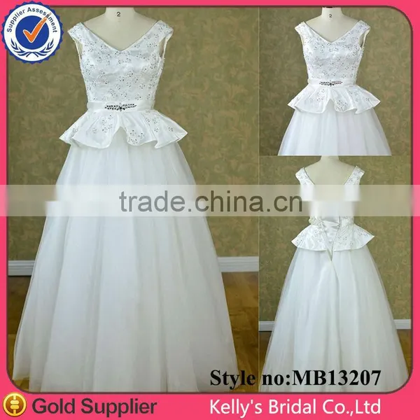 Elegant Fat Ladies Wedding Dress 2014