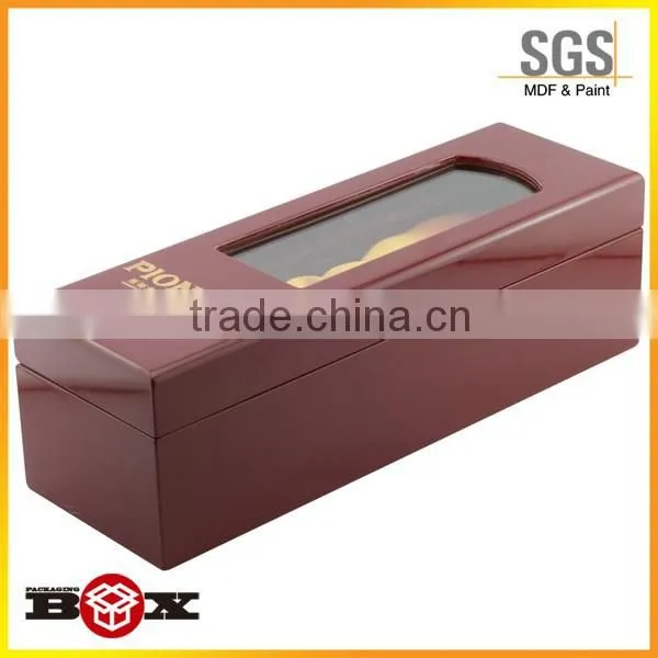 Luxury High Quality Transparent Wine Box Hot Sale Mdf