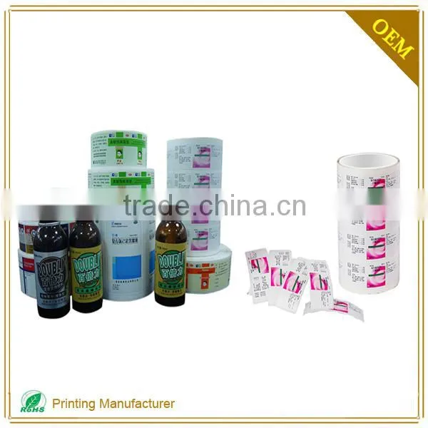 High Quality Roll Self Adhesive Paper Stickers Label For Medicine Bottle photo-3