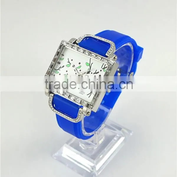 New Style Ladies Silicone Wristwatch Square Cse Muticolors Unisex Watches photo-2