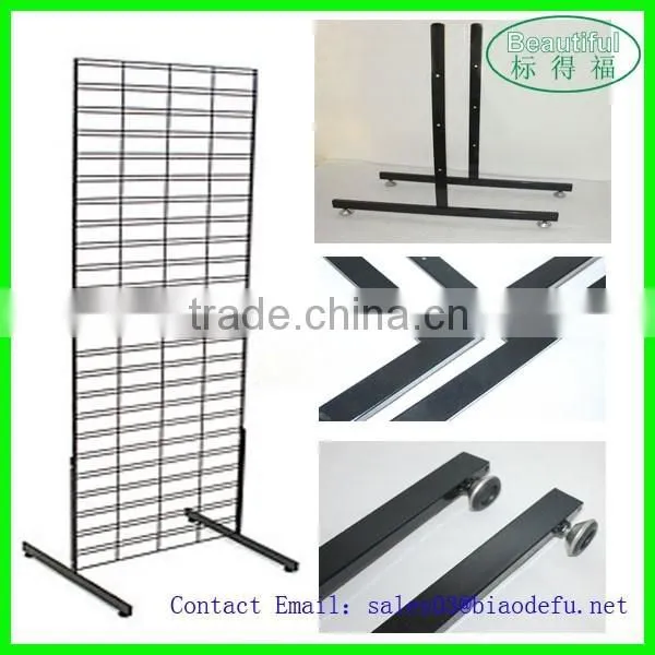 Supermarket Grid Mesh Shelf of Gridwall Panel photo-2