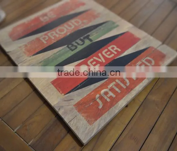 Wooden Vintage Style Sign - Wall Decoration WQ-006 photo-4