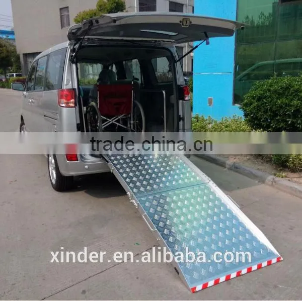 BMWR-2 Folding Platform Aluminum Manual Wheelchair Ramp for Van photo-2