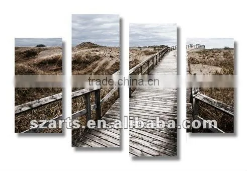 Hot ! Road Wall Art Fabric Painting Designs