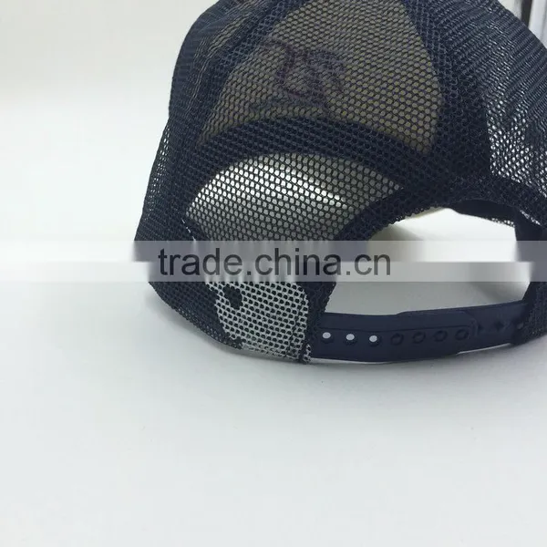 High Quality 3D Embroidery Logo Cotton Herringbone Trucker Hats photo-4