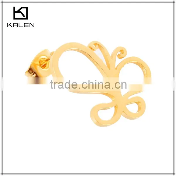 Earrings Saudi Gold Jewelry Fashion Zircon Stud Earrings photo-3