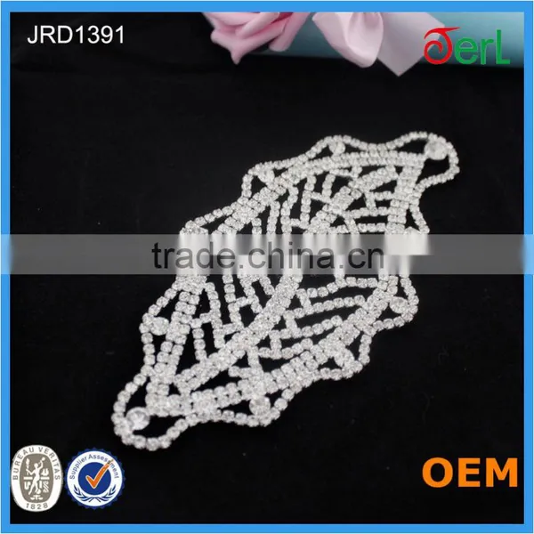 Sew on Rhinestone Lady Bridal Dress Wedding Crystal Appliques Wholesale photo-5