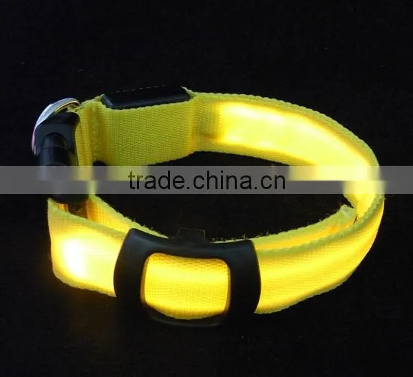 Wholesale LED Luminous Nylon Pet Dog Collar PT208 photo-5