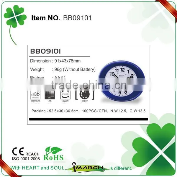 BB09101 High Quality Best Sale Beep Travel Alarm Clocks photo-5
