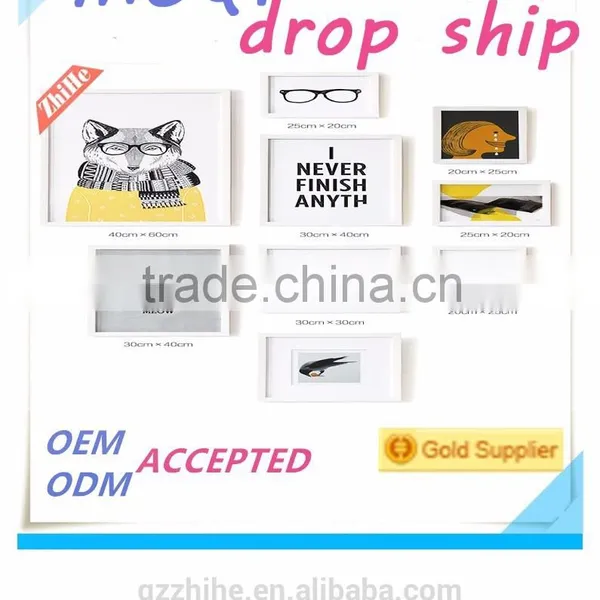 Wholesale Dropshipping Wpc Decking Cheap Fences Funny Photo Frame for Kid Furniture Wooden Photo Frame for Decoration Home photo-5