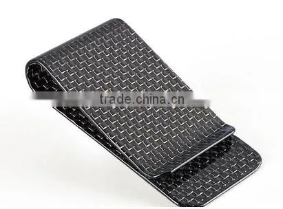 Slim Carbon Fiber Money Clip Carbon Fiber Card Holder With Box photo-2