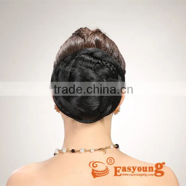 Hair Bun Synthetic Hair , Fake Briads Chignon Hair Pieces