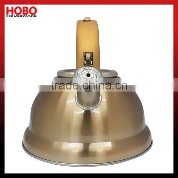 2.6L Copper Colour Stainless Steel Whistling Kettle Tea Kettle Tea Pot photo-2