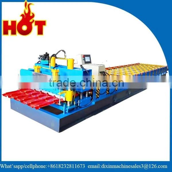 Colored Steel Roofing Step Sheets Cold Forming Production Line/Metal Glazing Step Tiles Roller Former Making Machinery photo-2
