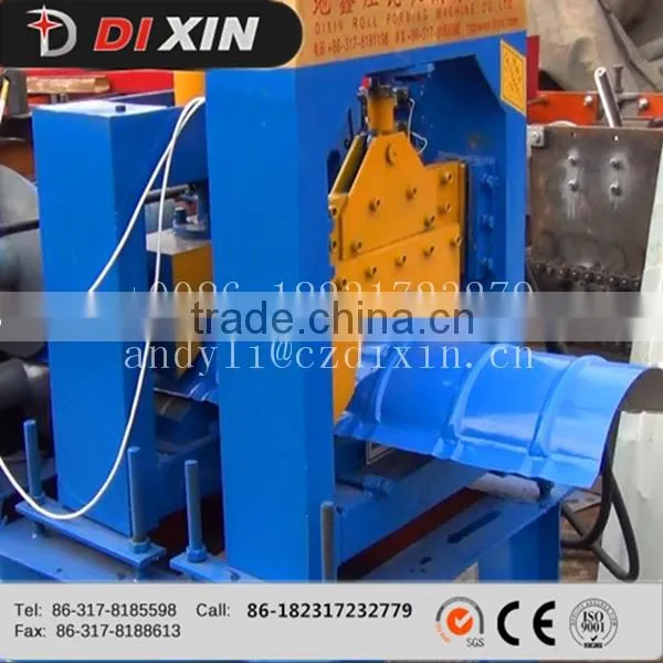 Galvanized Aluminum Plate Ridge Tile Roll Forming Machine photo-2