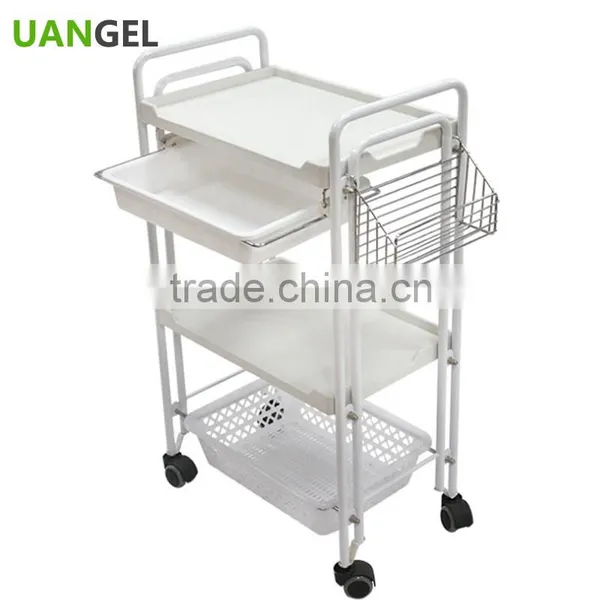 3 layers cheap nail salon trolley