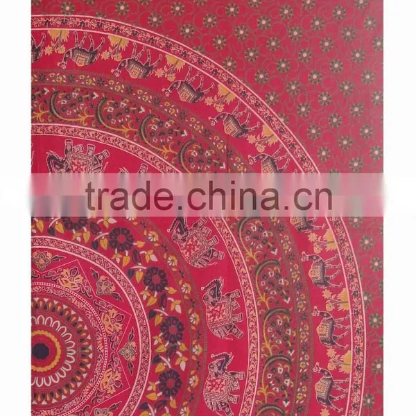 Indian Elephant Mandala Dorm Tapestry Hippie Wall Hanging Throw Cotton Bedspread Yoga Rajasthan Jaipur photo-4