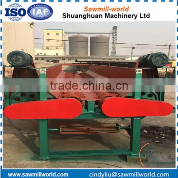 2017 Hot Selling Double Slot Double Roller Wood Debarker photo-5