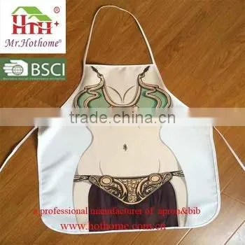 Factory Direct Sale Funny Colorful Sublimation Printing Polyester Naked Sexy Audlt Cooking Apron Patterns photo-2