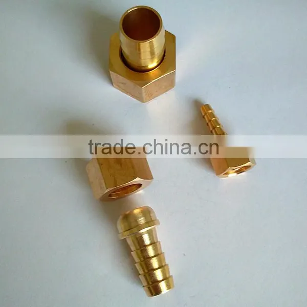 Brass Hydraulic Hose Fitting , Union PU Tbe Fitting photo-3