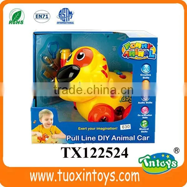 New Pull Line Cow Animal Car With Music Kids' Animal Toys photo-6