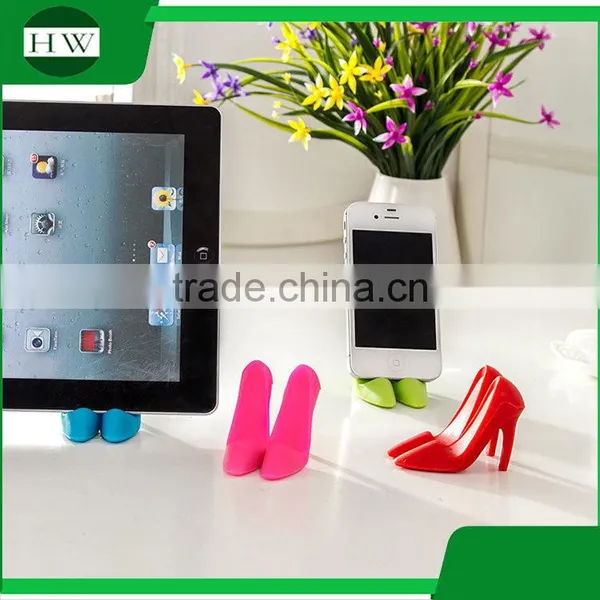 Mini Silicone Portable High-heeled Shoes Desktop Table Cell Mobile Phone Bracket Stand Support Holder photo-4