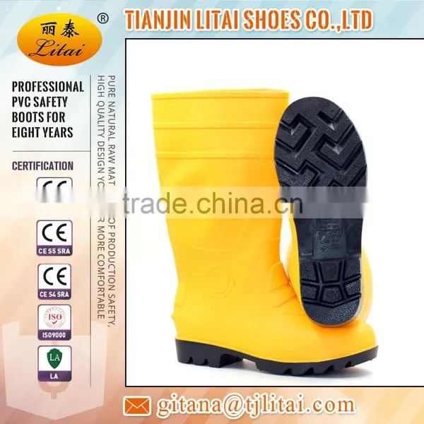 Polyester Lining Foodstuff /Chemical Filed/Agriculture/PVC Work Boots, Light and Cheap Price photo-4