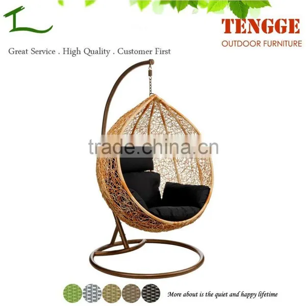 TG15-0143 2015 Wicker Hanging Furniture Outdoor Egg Chairs