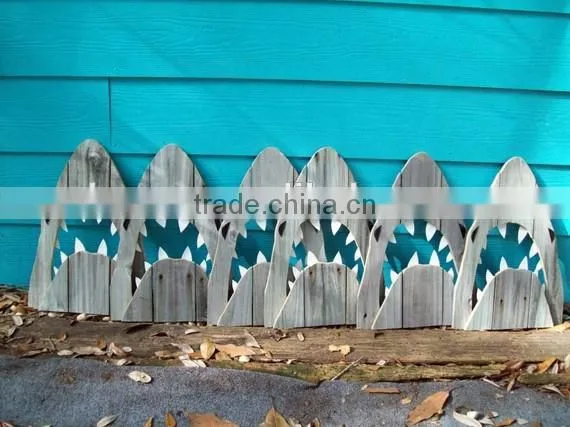 Rustic Wooden Shark Wall Art photo-6