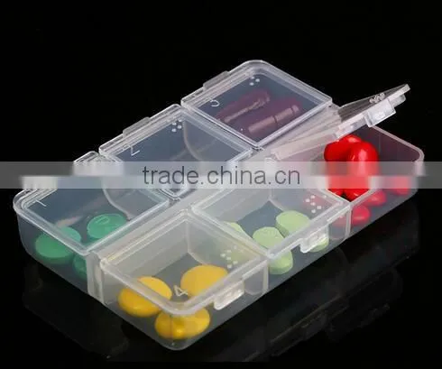 Cy275 Mini Portable Clear Empty Braille 6 Cells Pill Medicine Drug Storage Case Box photo-2
